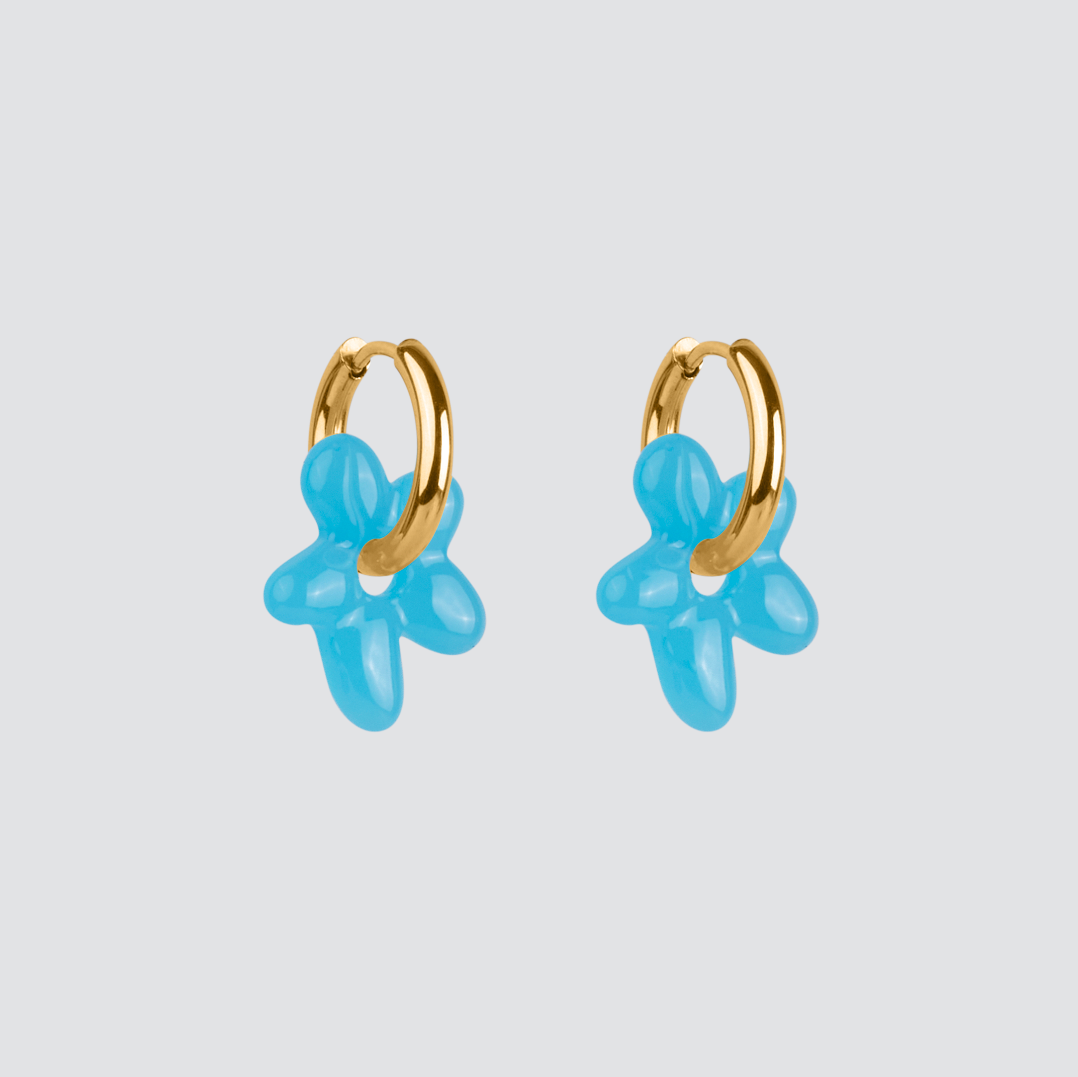 Aros Mini Glass Blossom —  Solid Gold