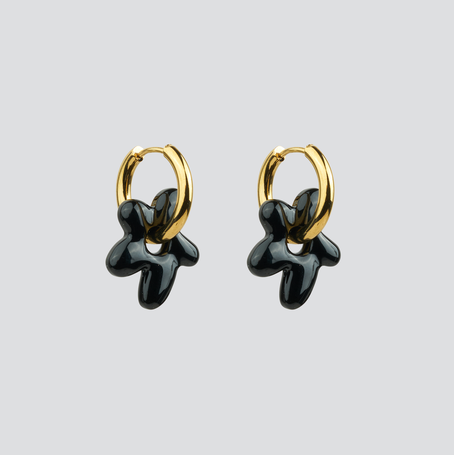 Aros Mini Glass Blossom —  Solid Gold