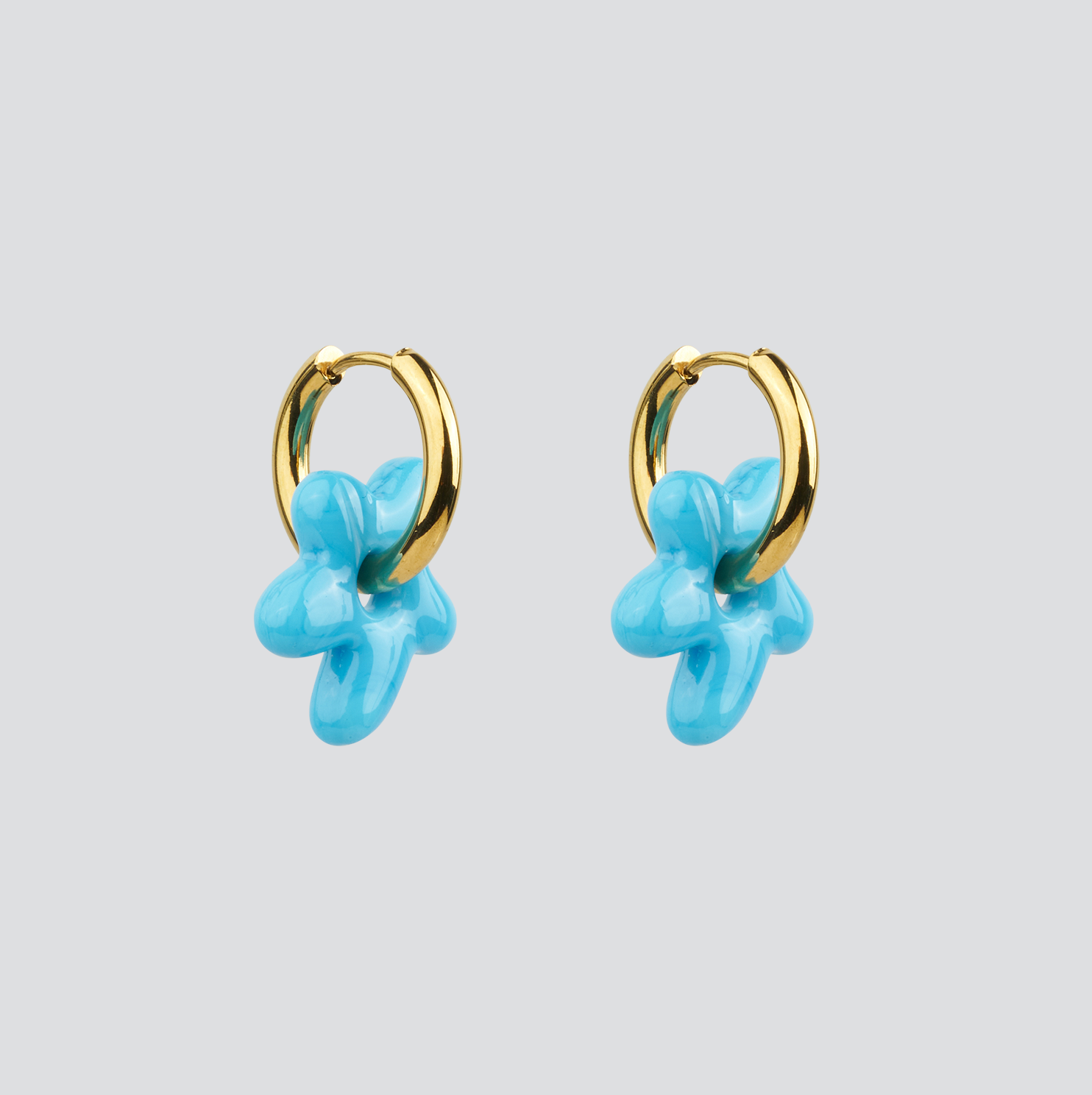 Aros Mini Glass Blossom —  Solid Gold