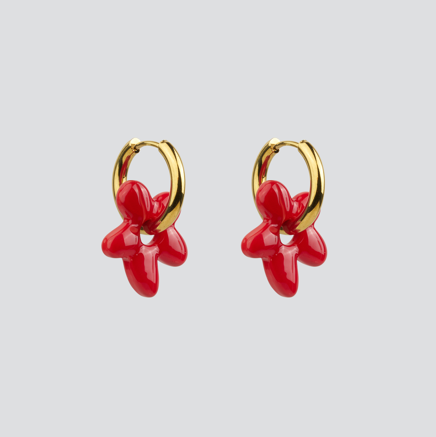 Aros Mini Glass Blossom —  Solid Gold