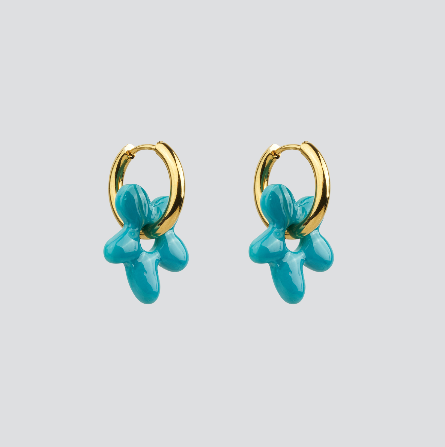 Aros Mini Glass Blossom —  Solid Gold