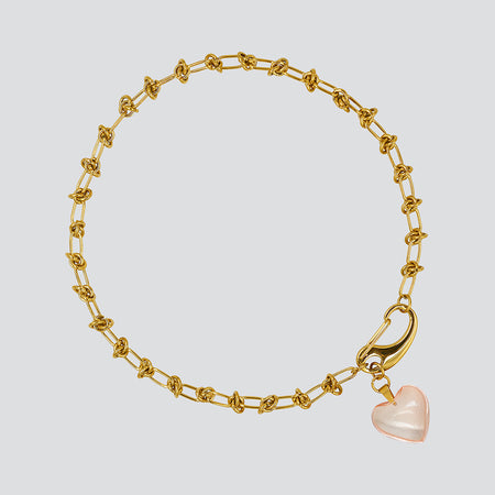 Collar Knots Lovely Gold — Peach