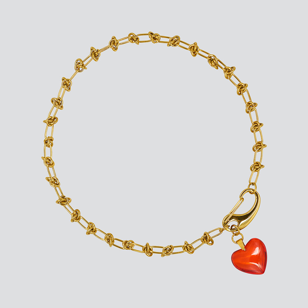 Collar Knots Lovely Gold — Tangerine