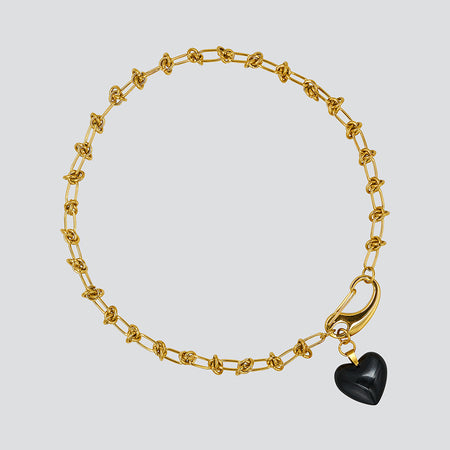 Collar Knots Lovely Gold — Black