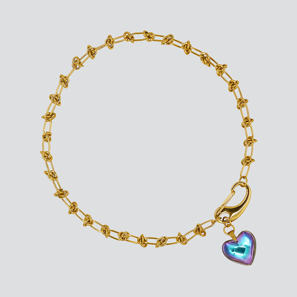 Collar Knots Lovely Gold — Dark Iris