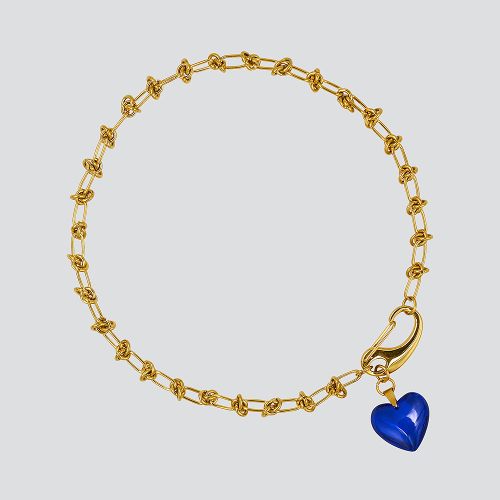 Collar Knots Lovely Gold — Royal Blue