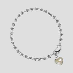 Collar Knots Lovely Silver — Smokey