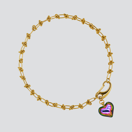 Collar Knots Lovely Gold — Green Iris
