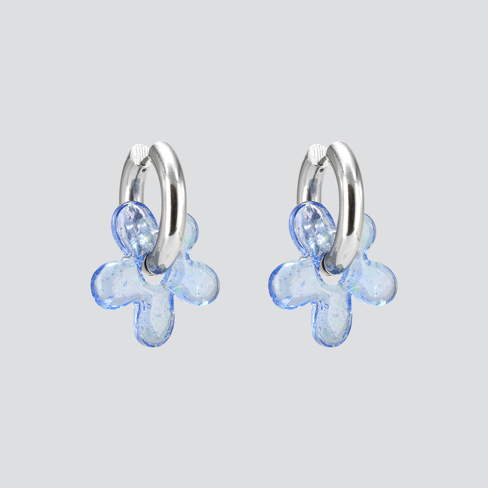 Aros Glass Blossom — Glowy Silver