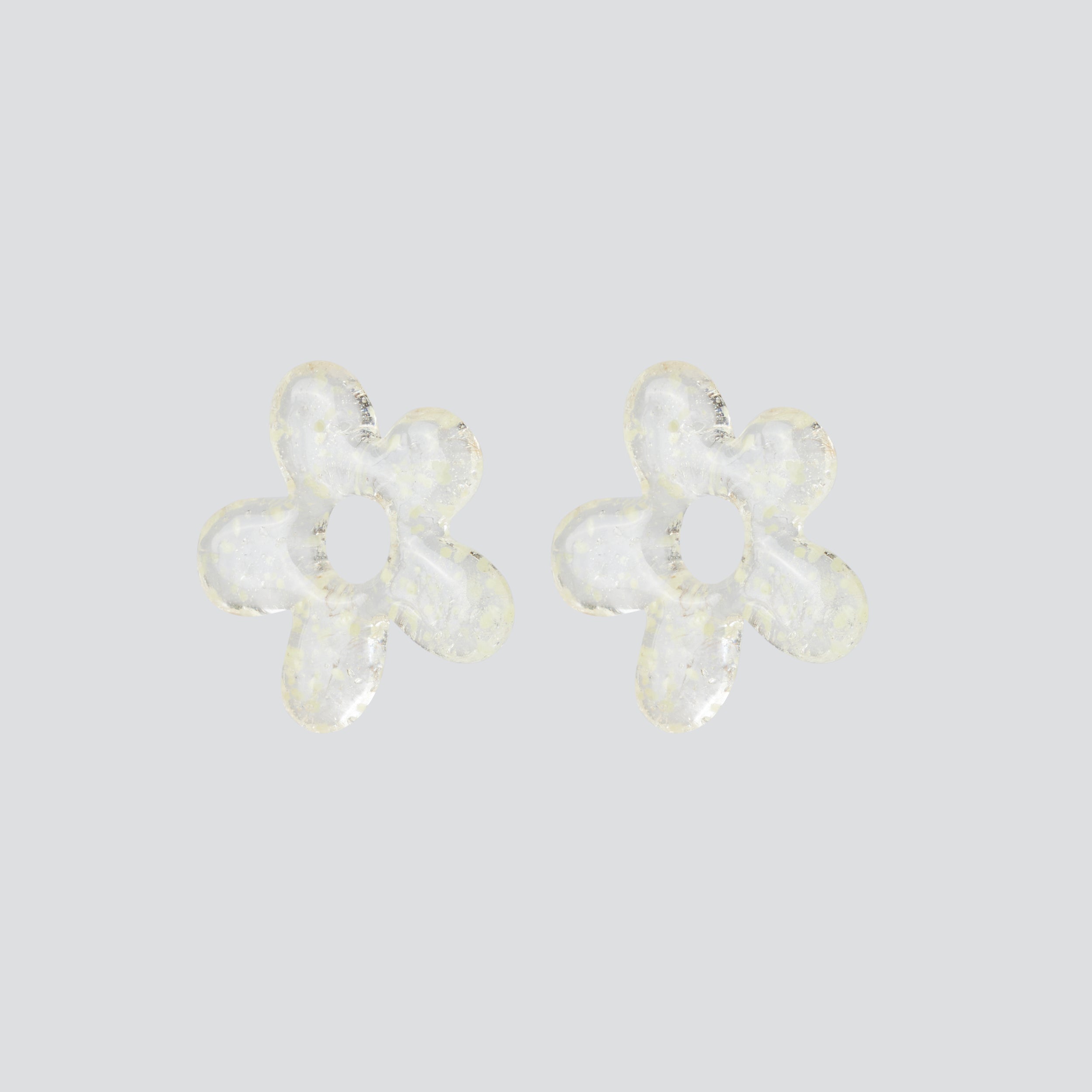 Aros Glass Blossom — Glowy Silver