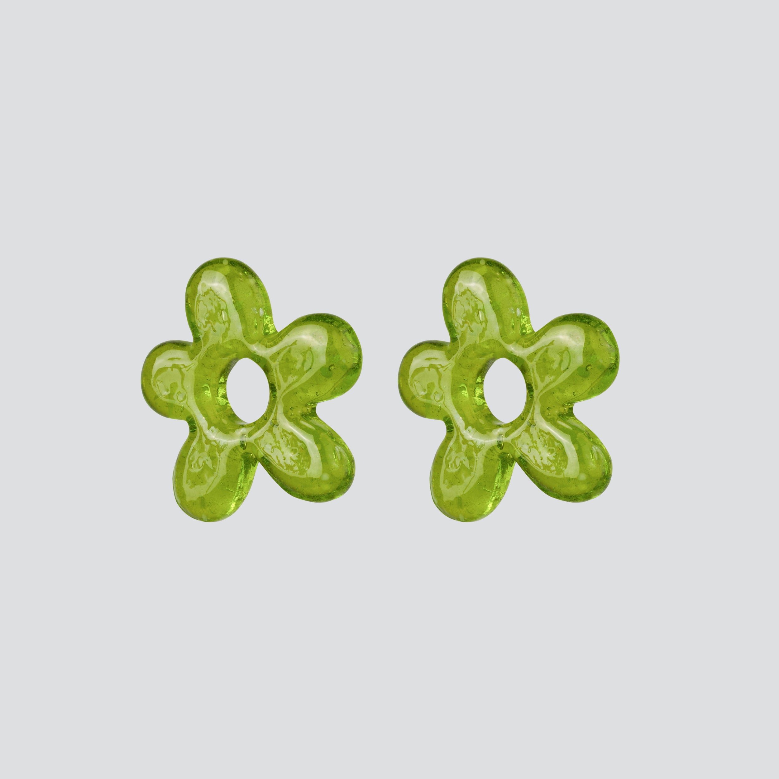Aros Glass Blossom — Glowy Silver