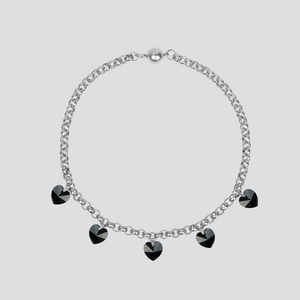 Collar GEMZ Silver — Black