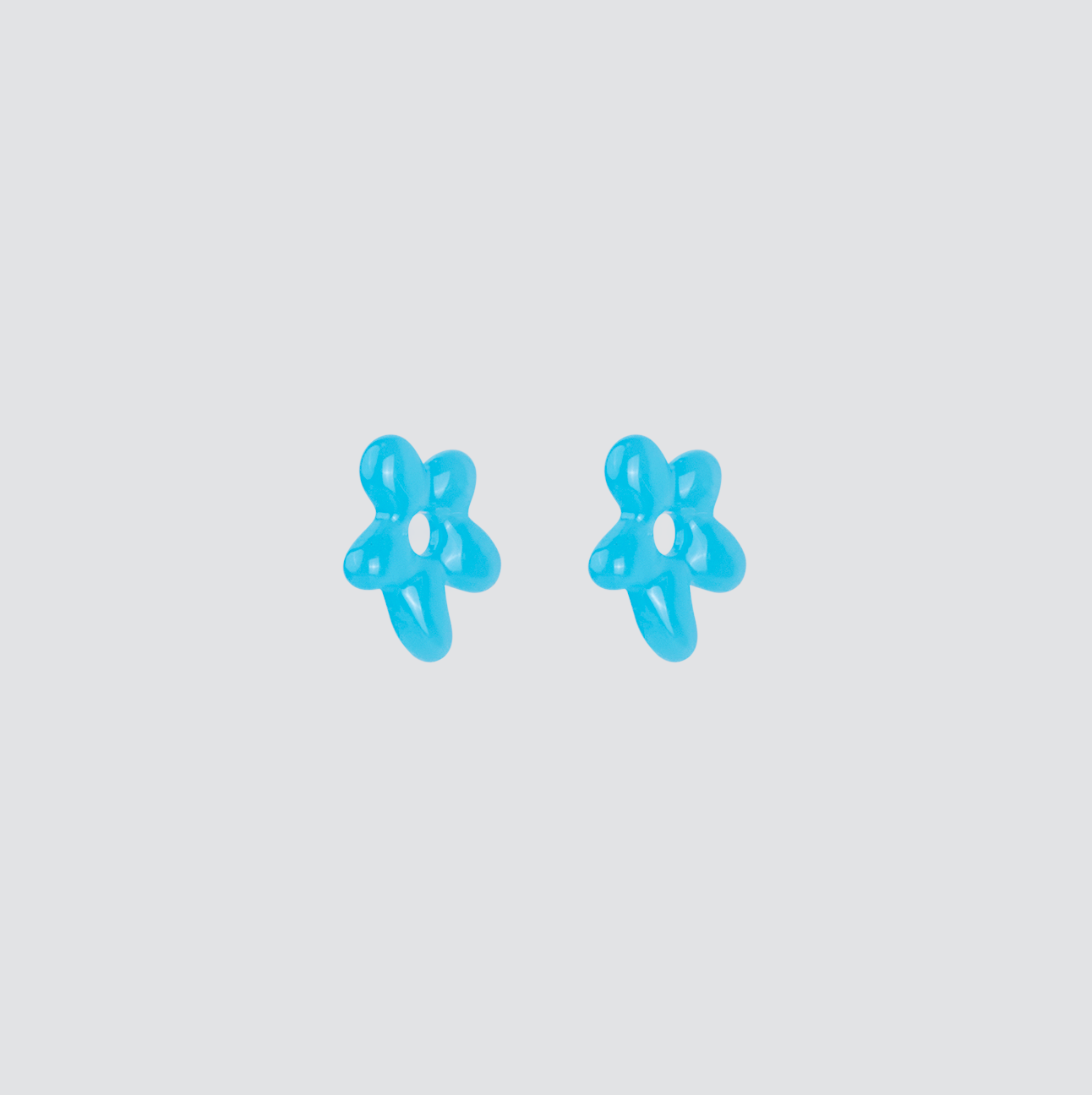 Aros Mini Glass Blossom —  Solid Silver
