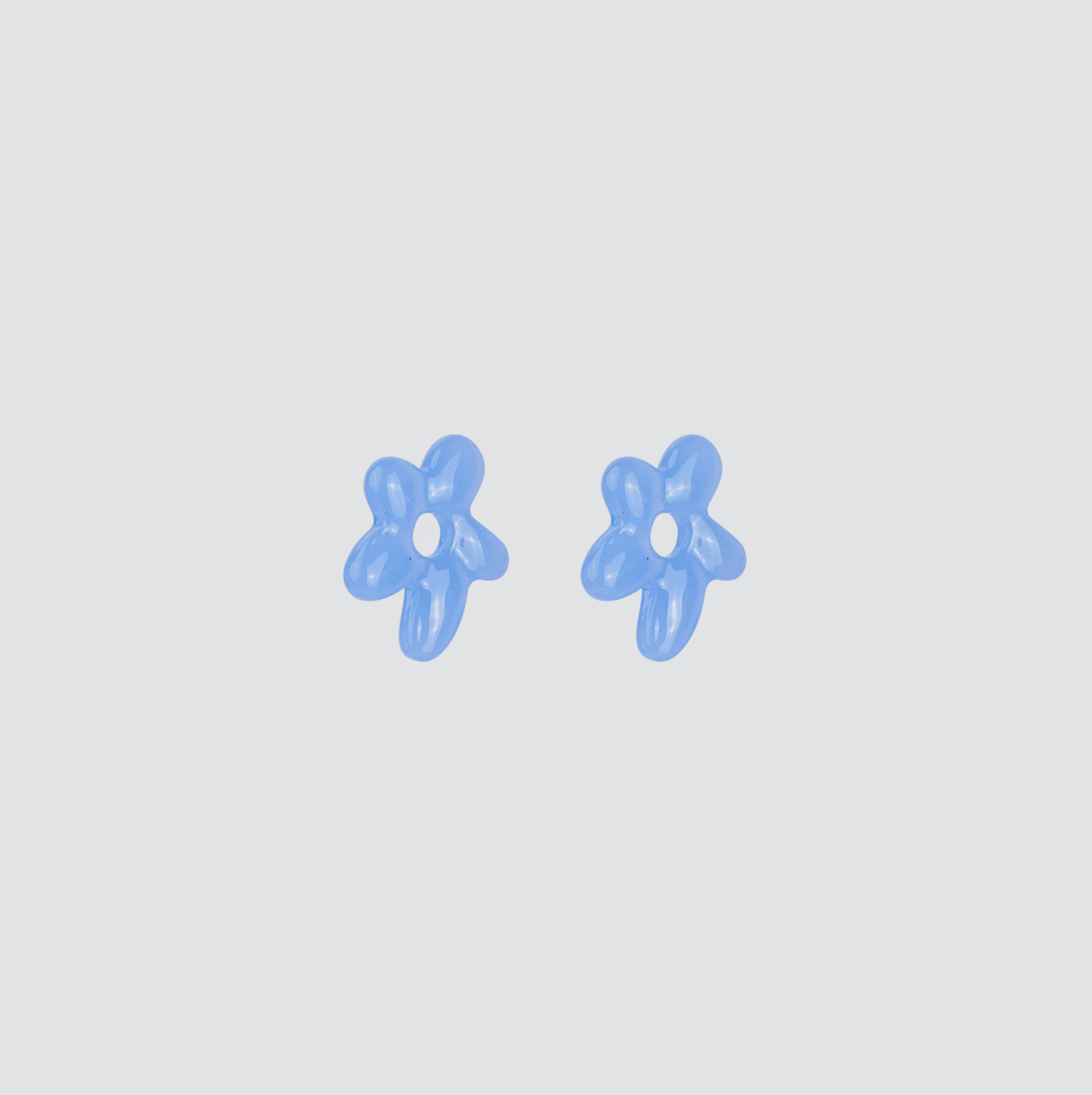 Aros Mini Glass Blossom —  Solid Silver