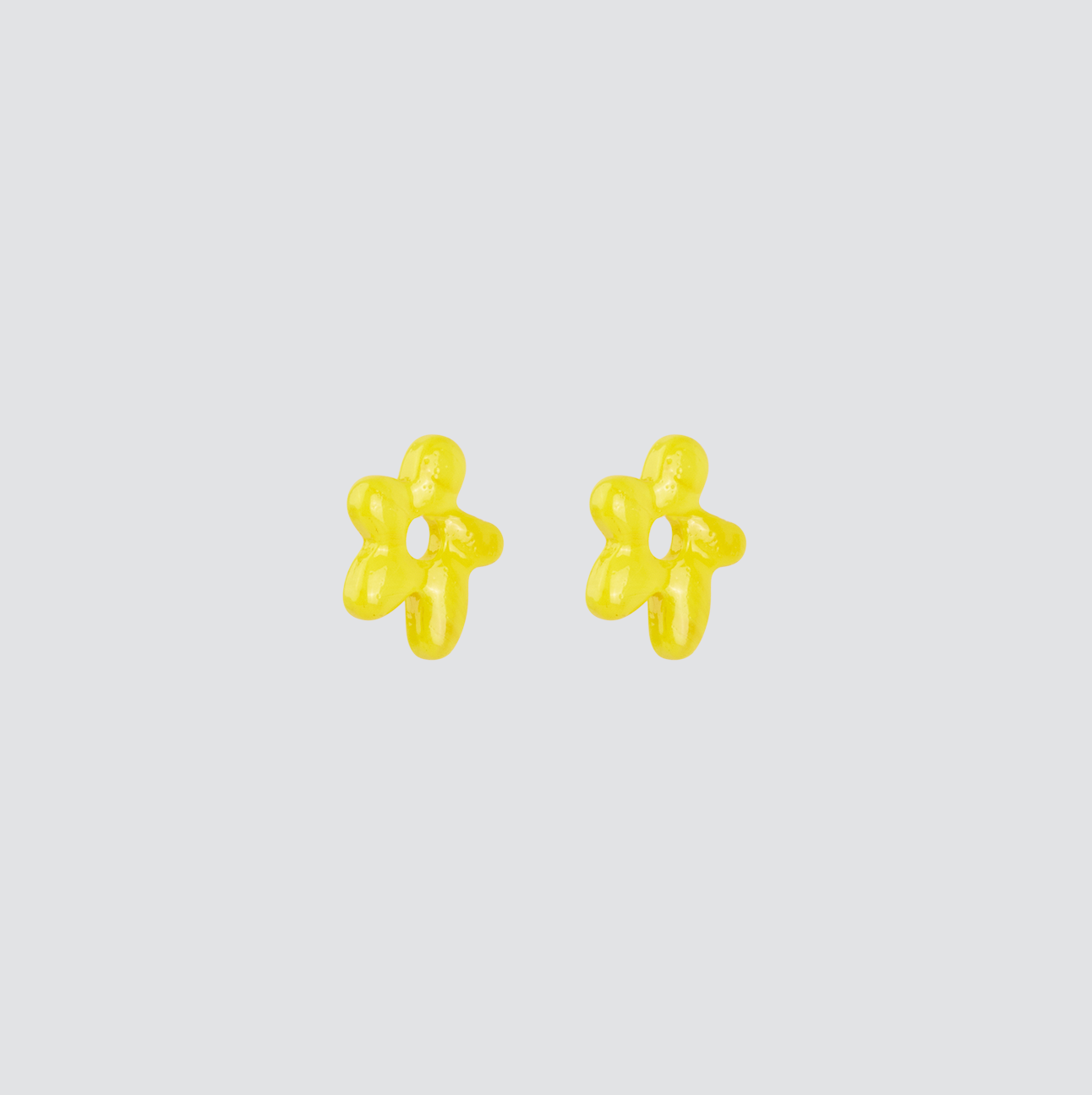Aros Mini Glass Blossom —  Solid Silver