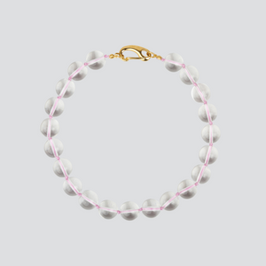 Collar Crystal — Pink Thread