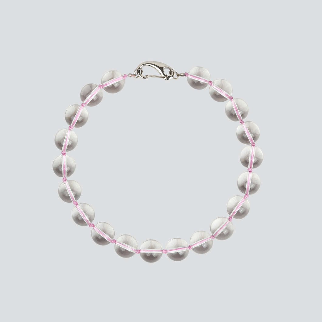 Collar Crystal — Pink Thread