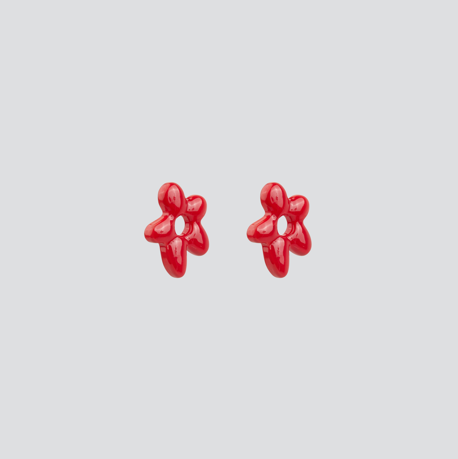 Aros Mini Glass Blossom —  Solid Silver