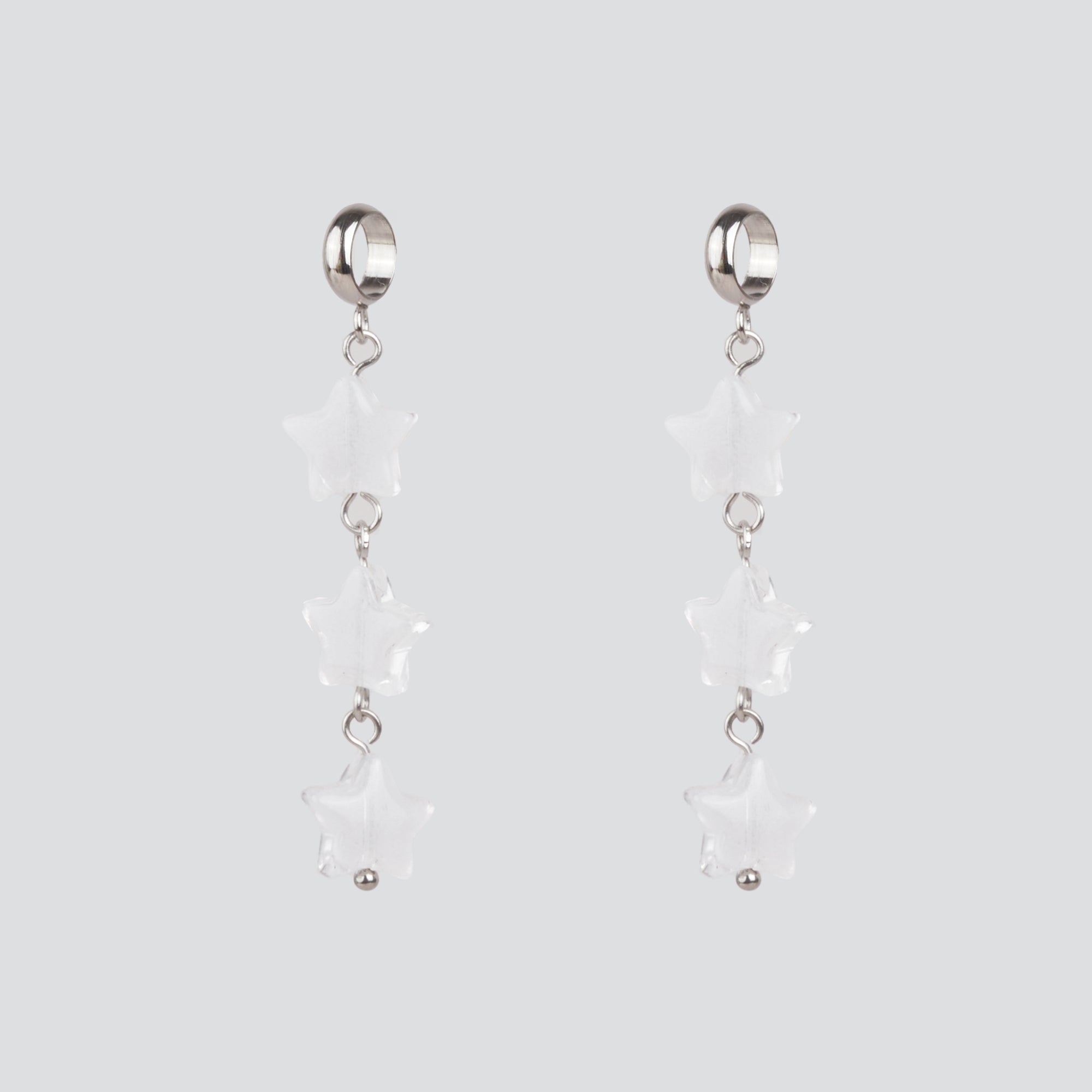 Charms Glass Star — Silver