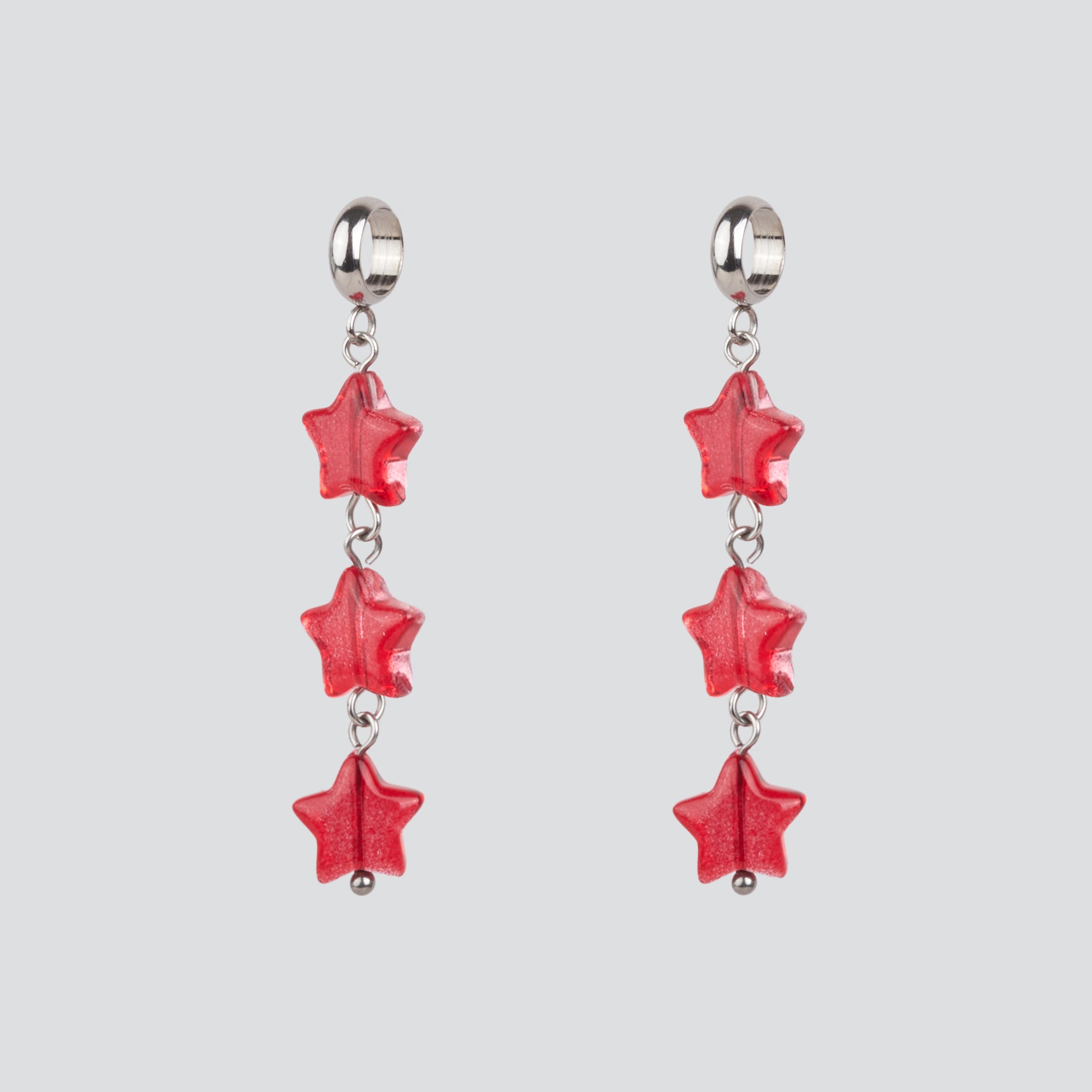 Charms Glass Star — Silver