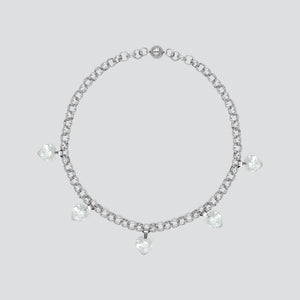 Collar GEMZ Silver — Clear