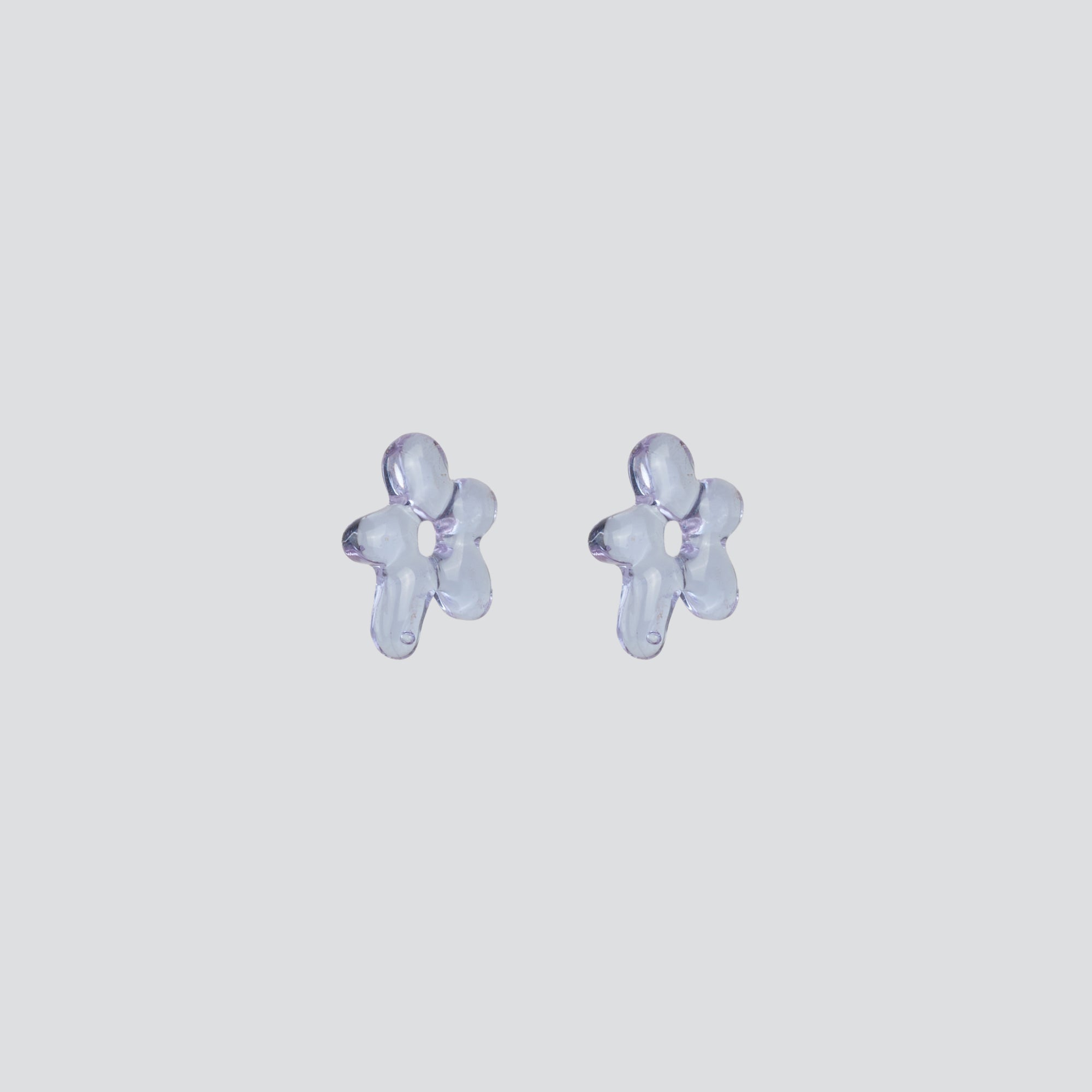 Aros Mini Glass Blossom — Jelly Silver