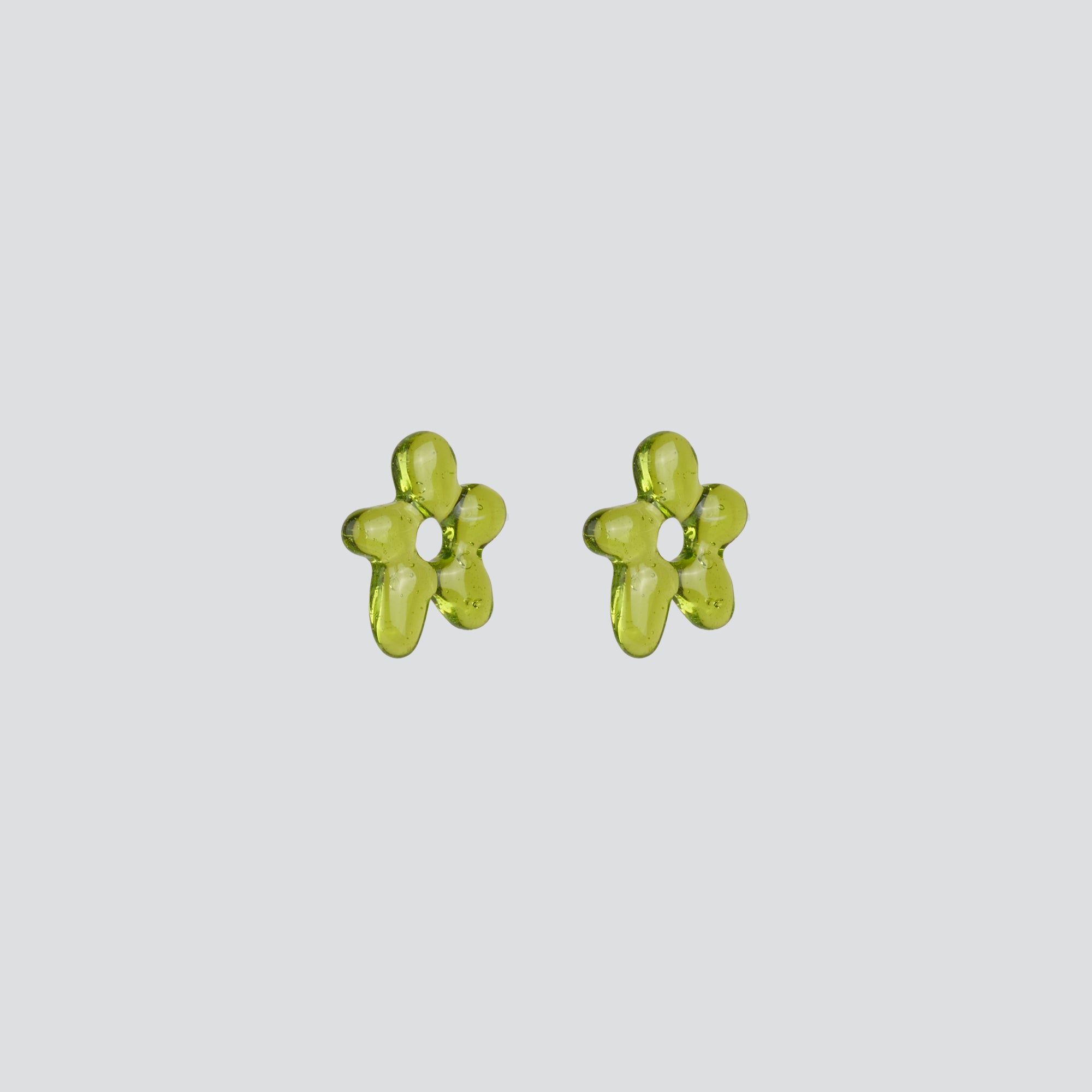 Aros Mini Glass Blossom — Jelly Silver