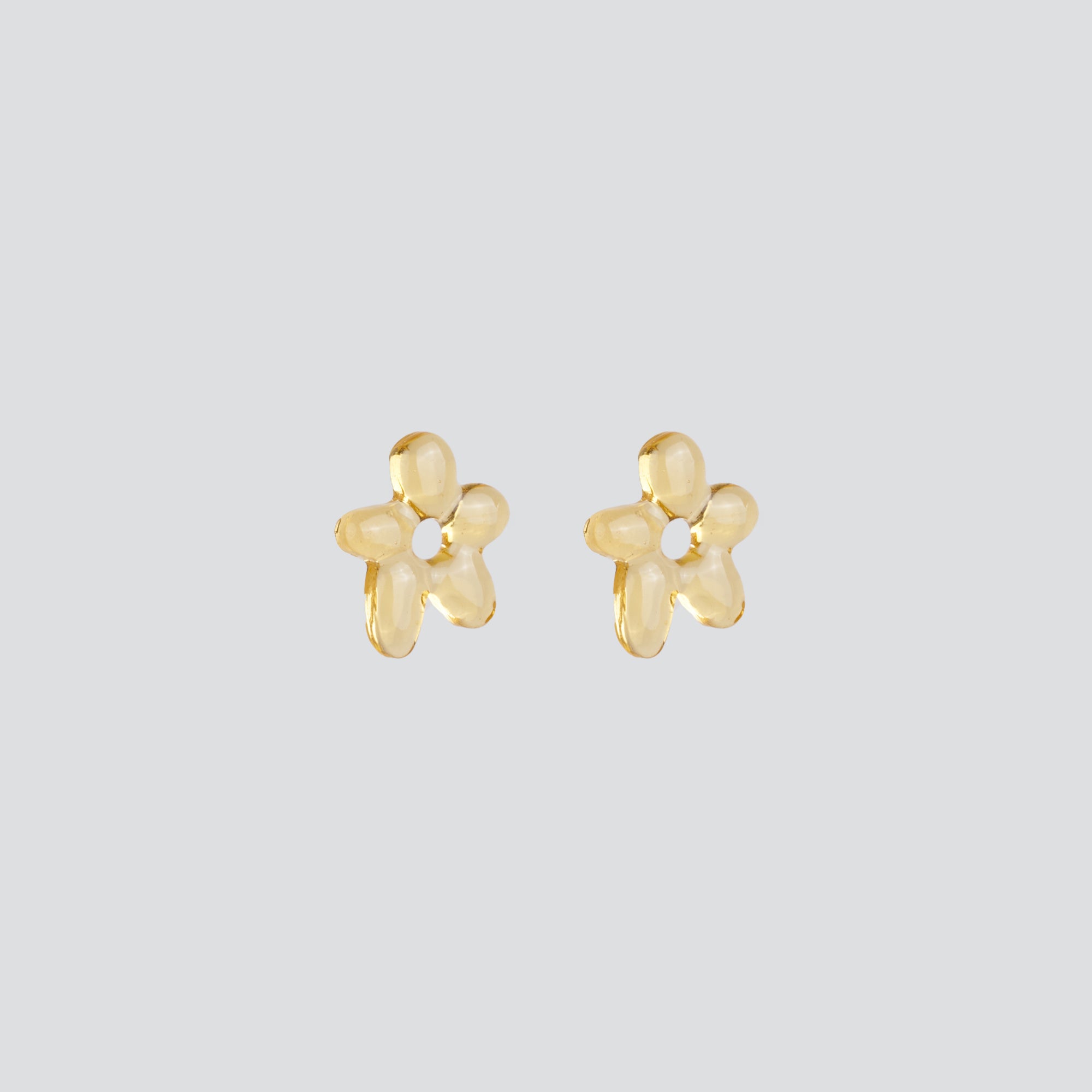 Aros Mini Glass Blossom — Jelly Silver