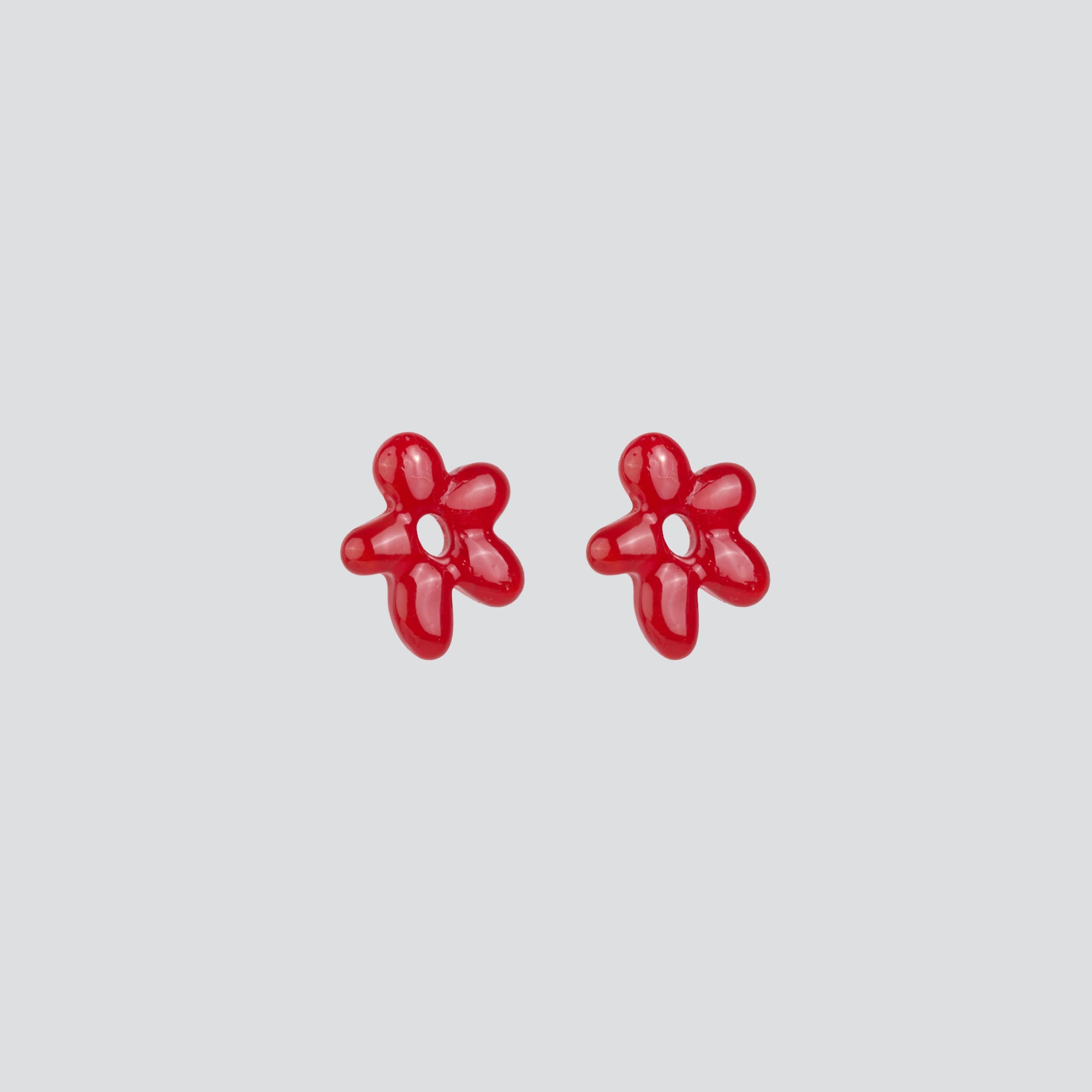 Aros Mini Glass Blossom —  Solid Silver