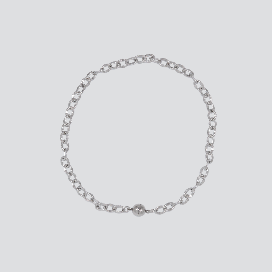 Collar Wavy Chain — Silver