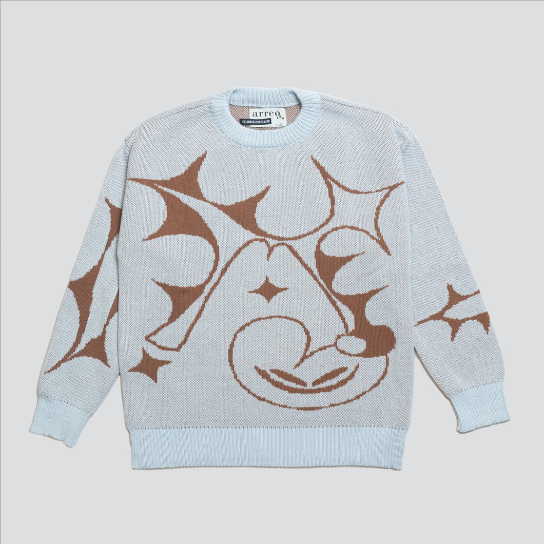 Sweater ArreoLAB x GUM — (Celeste / Tostado)
