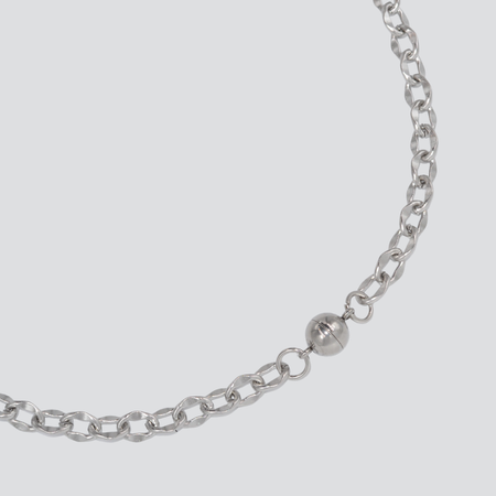 Collar Wavy Chain — Silver