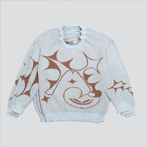 Sweater ArreoLAB x GUM — (Celeste / Tostado)
